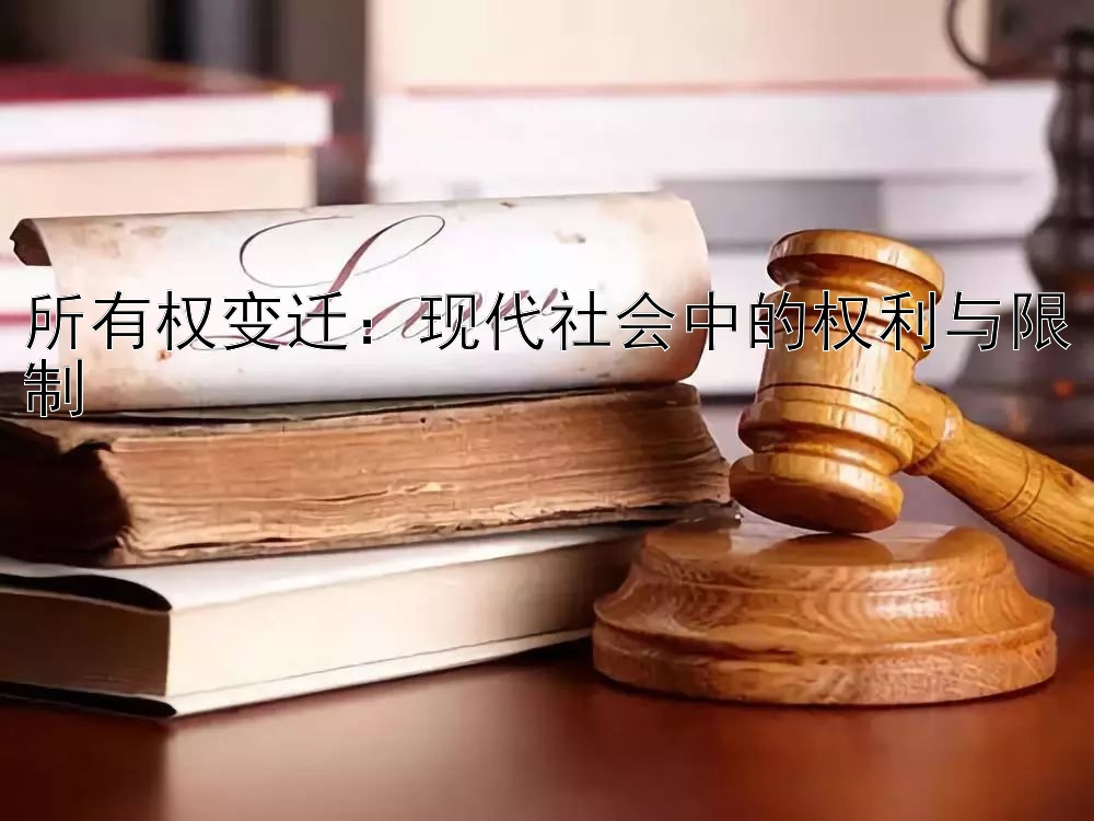 所有权变迁：现代社会中的权利与限制