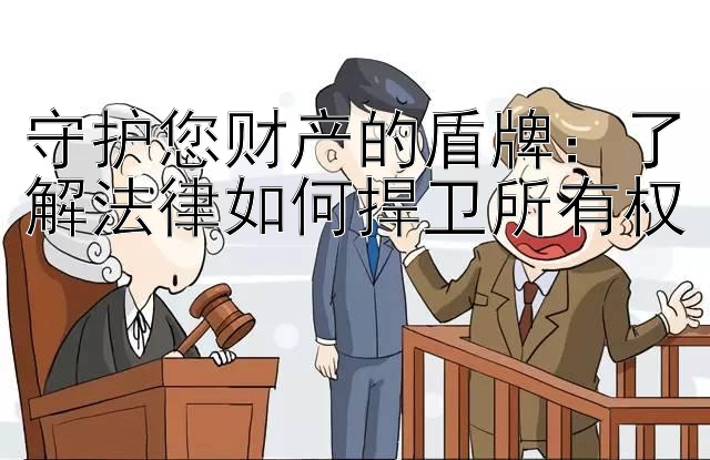 守护您财产的盾牌：了解法律如何捍卫所有权