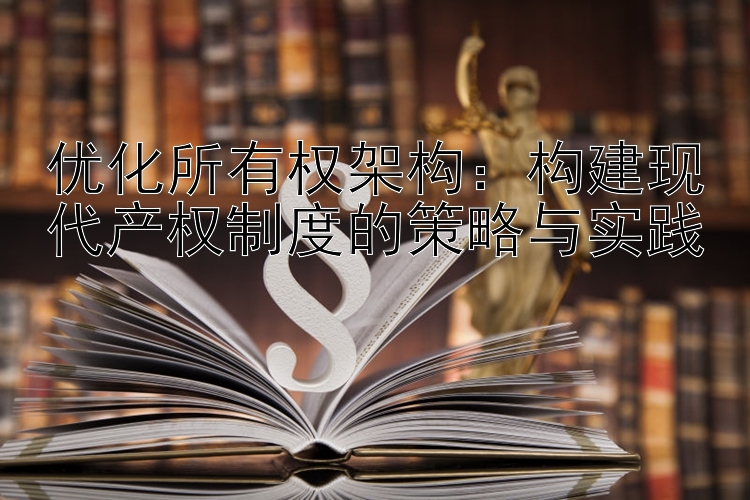 优化所有权架构：构建现代产权制度的策略与实践