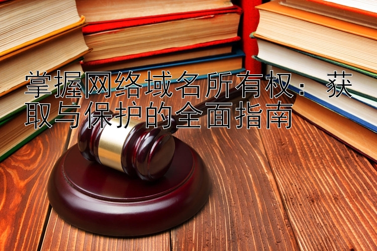 掌握网络域名所有权：获取与保护的全面指南