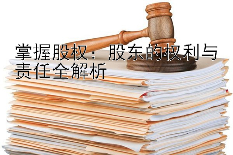 掌握股权：股东的权利与责任全解析