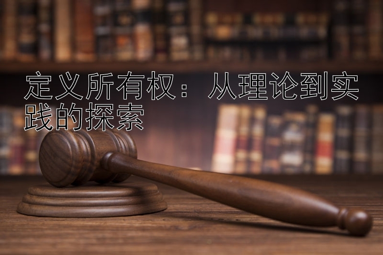 定义所有权：从理论到实践的探索