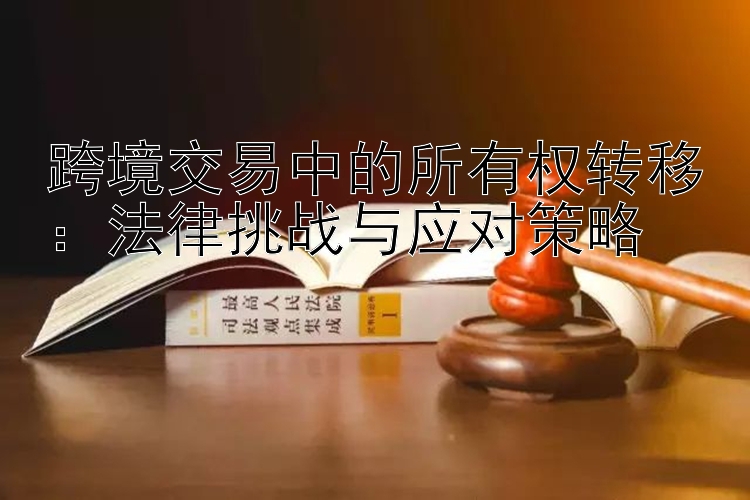 跨境交易中的所有权转移：法律挑战与应对策略