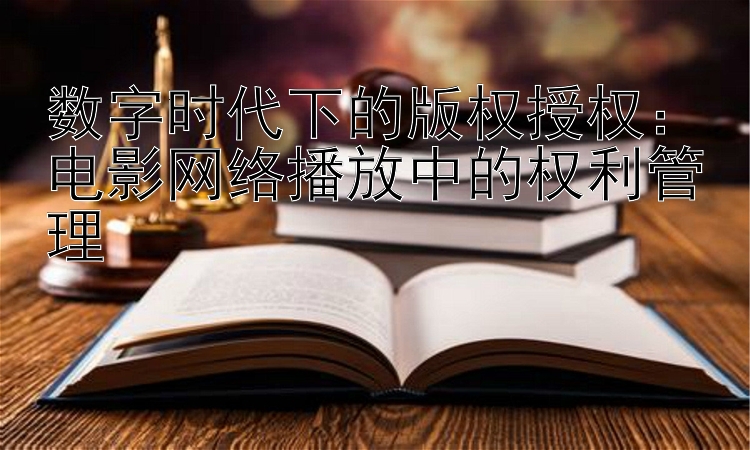 数字时代下的版权授权：电影网络播放中的权利管理