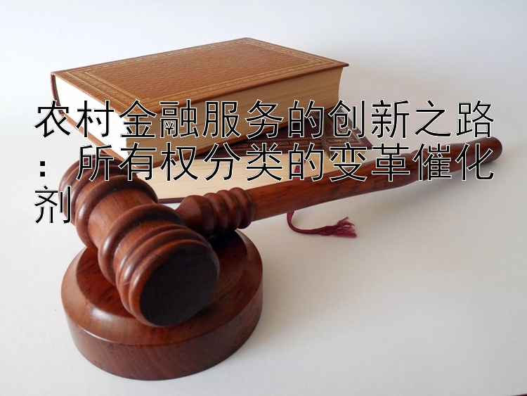 农村金融服务的创新之路：所有权分类的变革催化剂