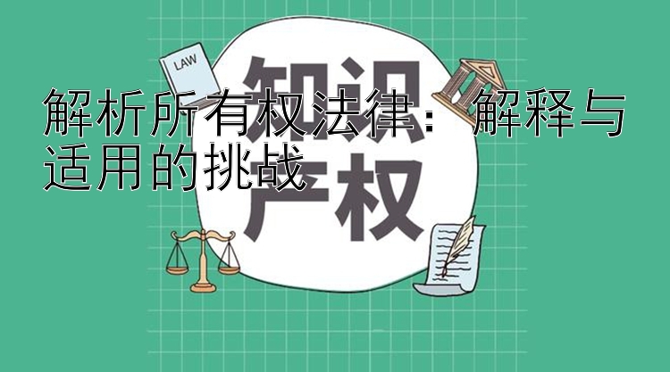 解析所有权法律：解释与适用的挑战