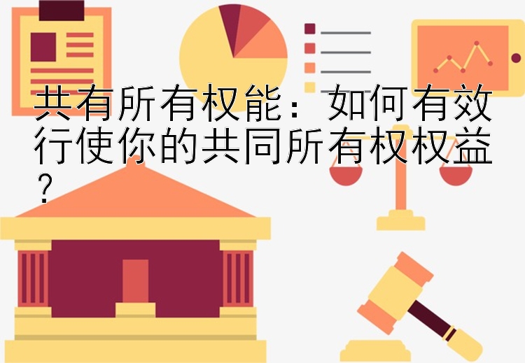 共有所有权能：如何有效行使你的共同所有权权益？