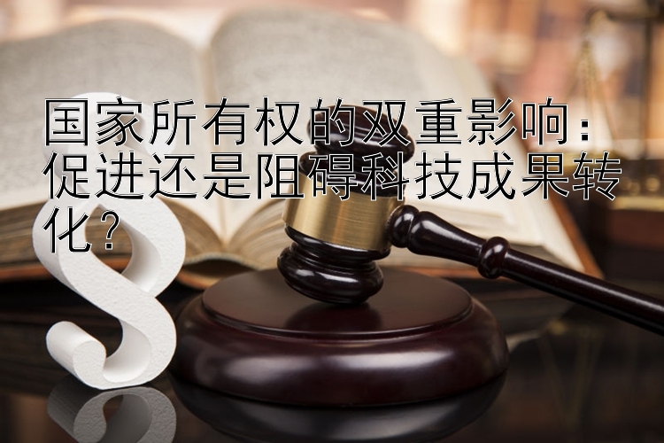 国家所有权的双重影响：促进还是阻碍科技成果转化？