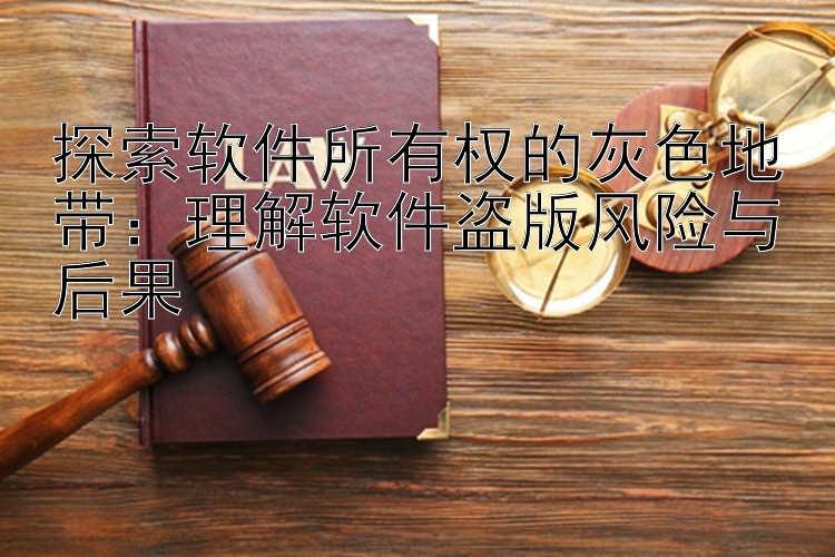 探索软件所有权的灰色地带：理解软件盗版风险与后果