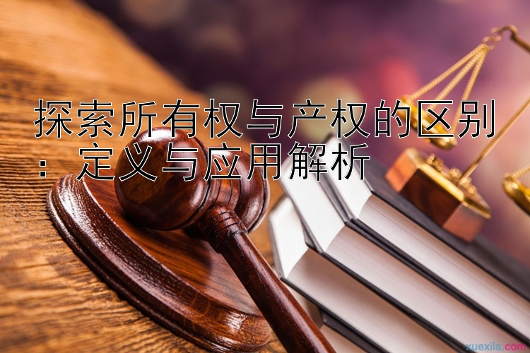 探索所有权与产权的区别：定义与应用解析