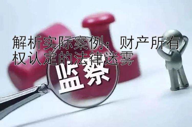 解析实际案例：财产所有权认定的法律迷雾