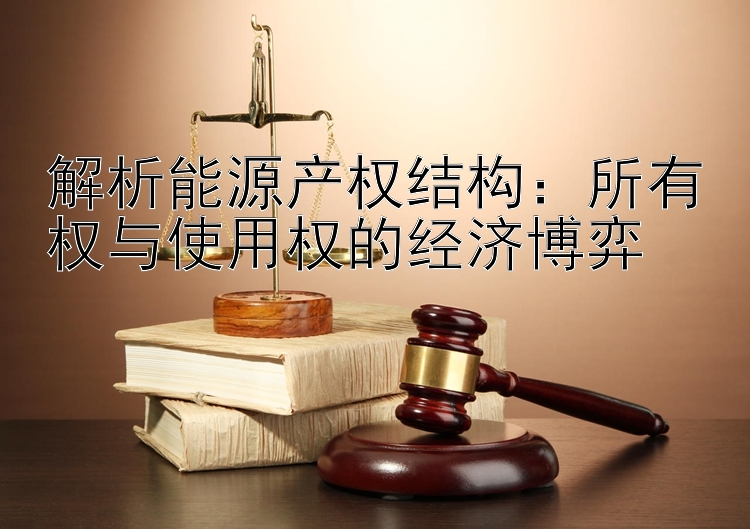 解析能源产权结构：所有权与使用权的经济博弈