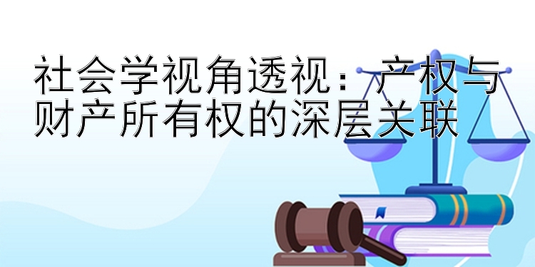 社会学视角透视：产权与财产所有权的深层关联