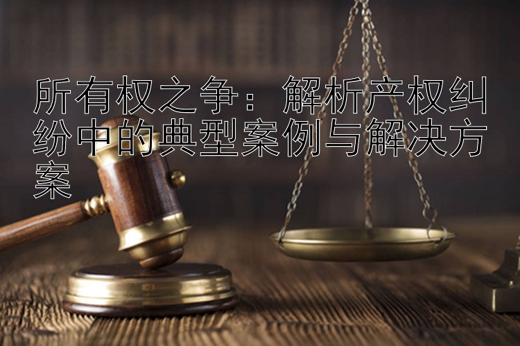 所有权之争：解析产权纠纷中的典型案例与解决方案