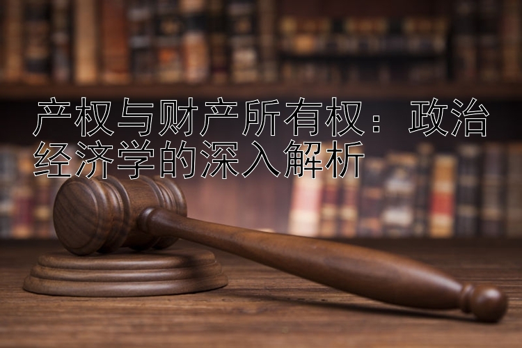 产权与财产所有权：政治经济学的深入解析