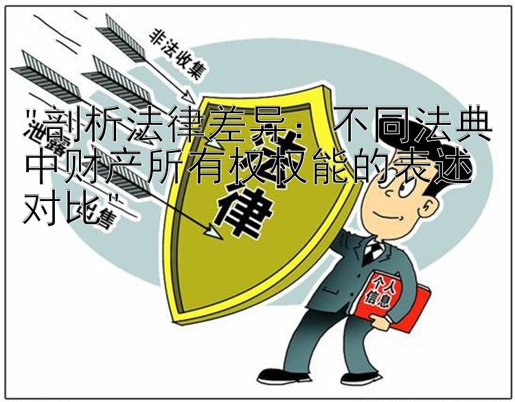 剖析法律差异：不同法典中财产所有权权能的表述对比