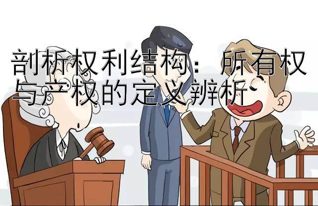 剖析权利结构：所有权与产权的定义辨析