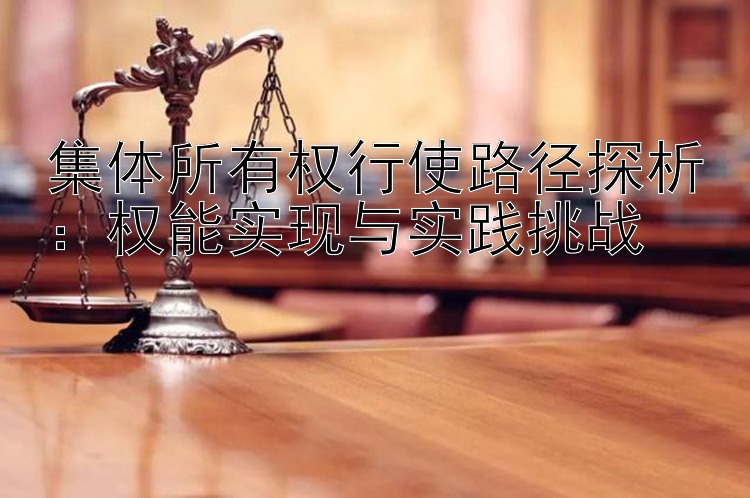 集体所有权行使路径探析：权能实现与实践挑战