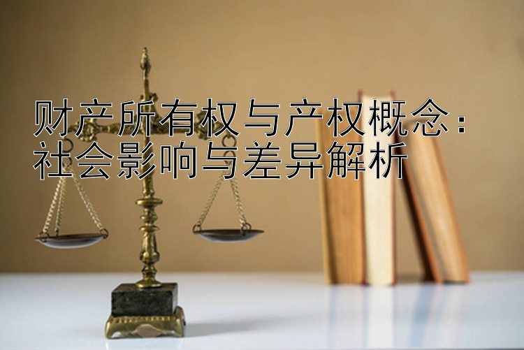 财产所有权与产权概念：社会影响与差异解析