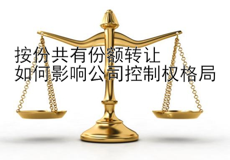 按份共有份额转让  
如何影响公司控制权格局