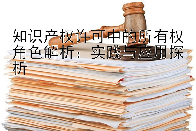 知识产权许可中的所有权角色解析：实践与应用探析