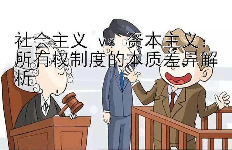 社会主义 vs 资本主义：所有权制度的本质差异解析