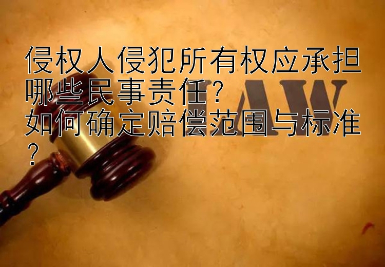 侵权人侵犯所有权应承担哪些民事责任？  
如何确定赔偿范围与标准？