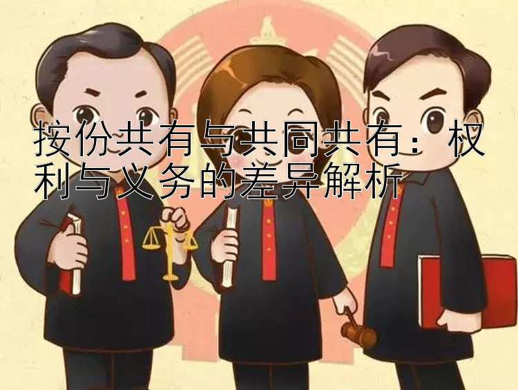 按份共有与共同共有：权利与义务的差异解析