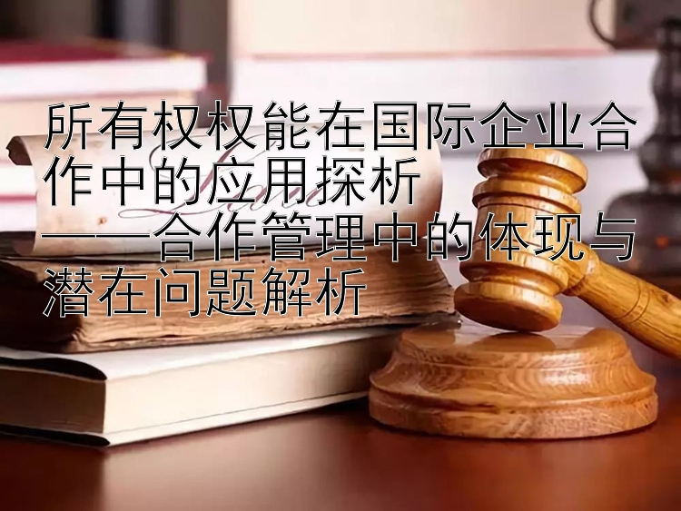 所有权权能在国际企业合作中的应用探析  
——合作管理中的体现与潜在问题解析