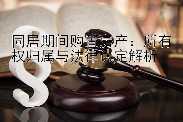 同居期间购置房产：所有权归属与法律认定解析