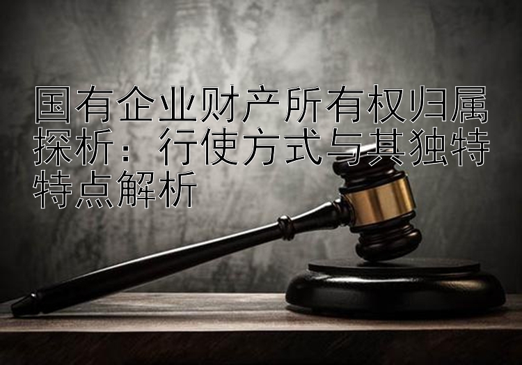 国有企业财产所有权归属探析：行使方式与其独特特点解析