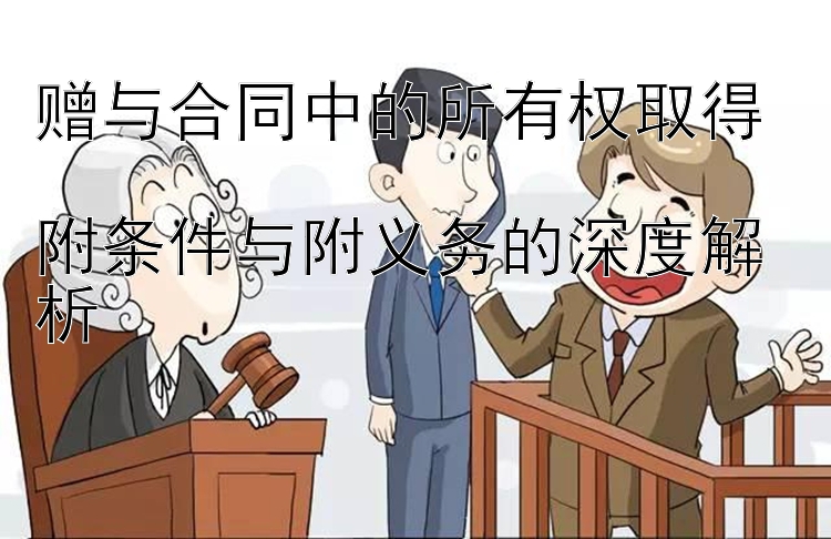 赠与合同中的所有权取得  
附条件与附义务的深度解析