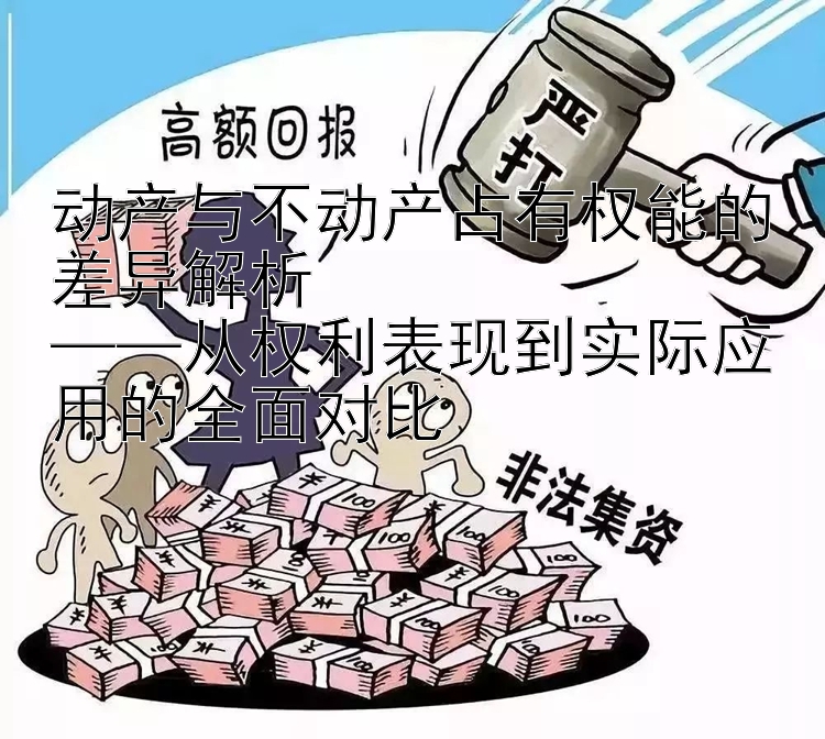 动产与不动产占有权能的差异解析  
——从权利表现到实际应用的全面对比