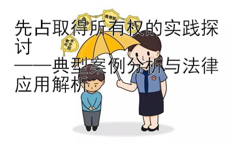 先占取得所有权的实践探讨  
——典型案例分析与法律应用解析