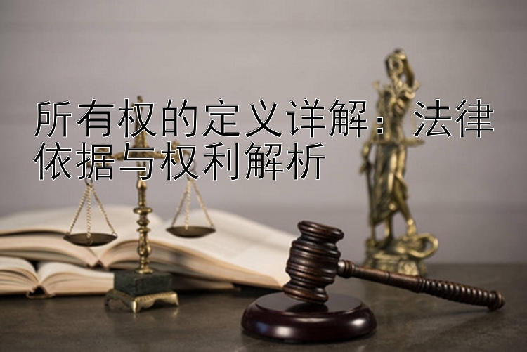 所有权的定义详解：法律依据与权利解析