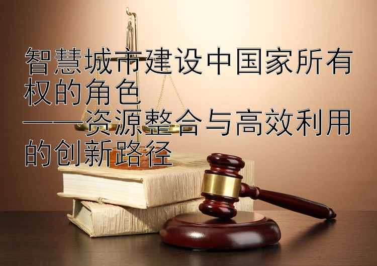 智慧城市建设中国家所有权的角色  
——资源整合与高效利用的创新路径